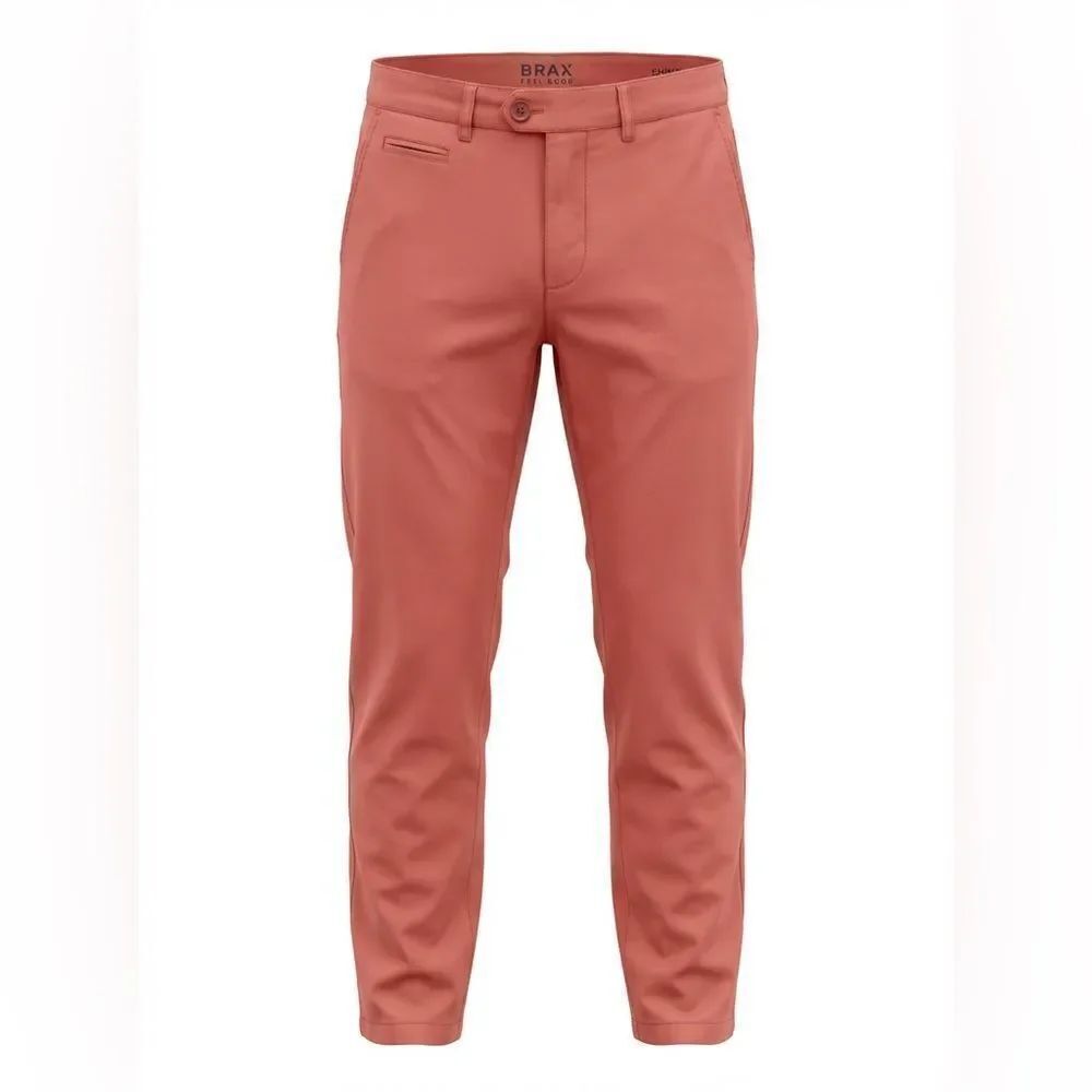 Brax Mens chino pants size 33 rust red color
